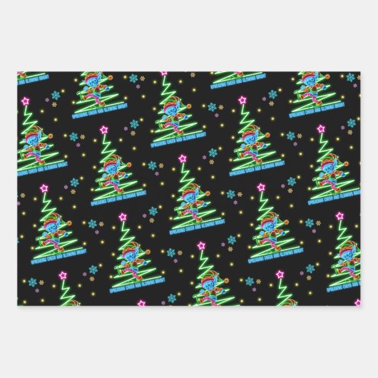 De Glow Show Elf Inpakpapier Vel (Voorkant 3)