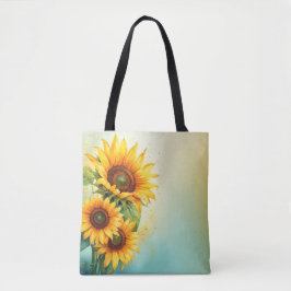 De Glow Sunflower Canvas tas van de natuur