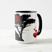 DE GLOW VAN FAMILIE LOVE FAMILIE TREE HEARTS MOK (Voorkant rechts)