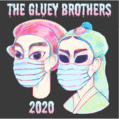 De Gluey Brothers 2020 Sticker (Voorkant)