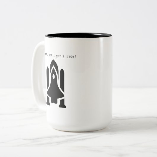 De Gluten Free Nerd Space Mok (Voorkant links)