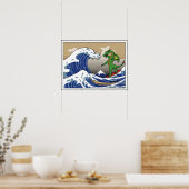 De Gnarly Wave van Kakogawa Poster (Keuken)