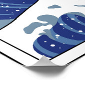 De Gnarly Wave van Kakogawa Poster (Hoek)