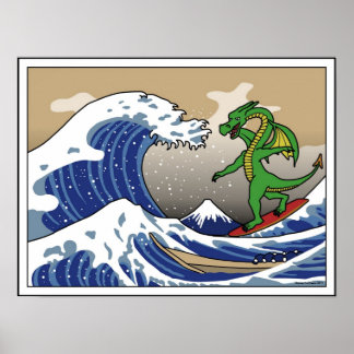 De Gnarly Wave van Kakogawa Poster