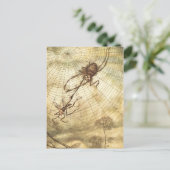 De gnat en de leeuw briefkaart (Staand voorkant)