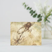 De gnat en de leeuw briefkaart (Staand voorkant)