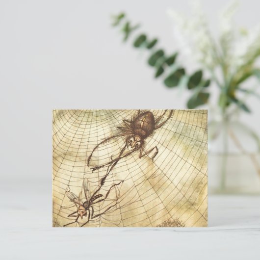 De gnat en de leeuw briefkaart (Staand voorkant)