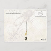 De gnat en de leeuw briefkaart (Achterkant)