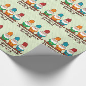 De gnomen maakten me dat doen cadeaupapier (Hoek)