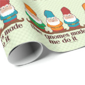 De gnomen maakten me dat doen cadeaupapier (Rol Hoek)