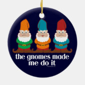 De gnomen maakten me dat doen keramisch ornament (Achterkant)