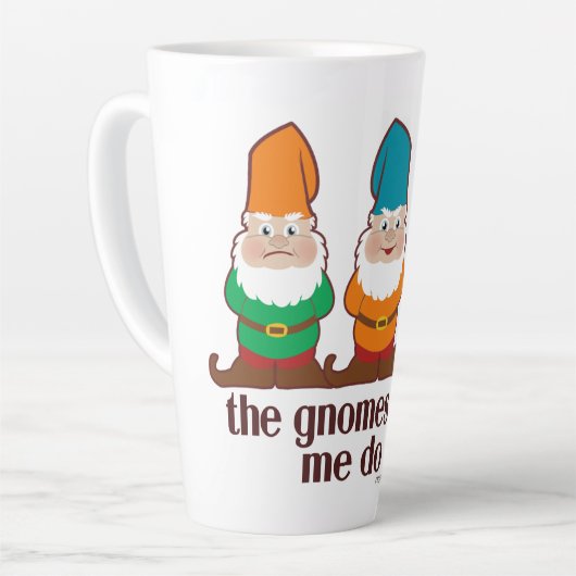De gnomen maakten me dat doen latte mok (Linkerhoek)