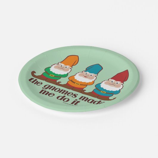 De gnomen maakten me dat doen papieren bordje (Gekanteld)