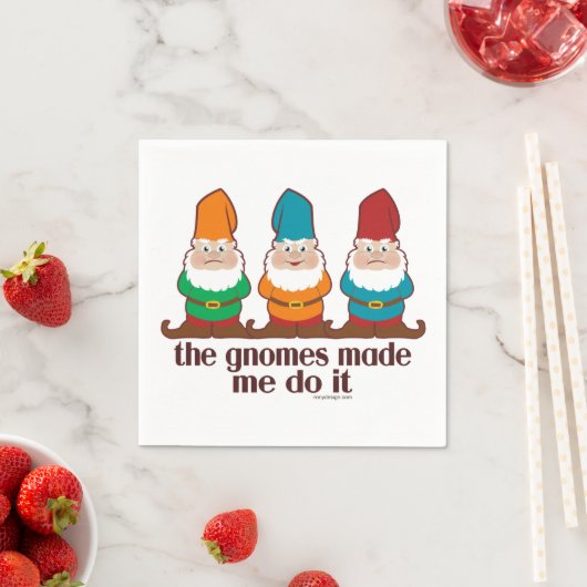 De gnomen maakten me dat doen servetten (Insitu)