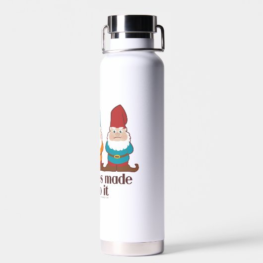 De gnomen maakten me dat doen waterfles (Achterkant)
