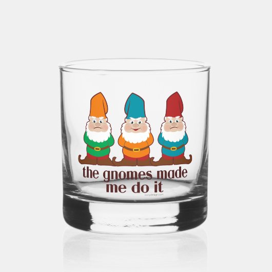 De gnomen maakten me dat doen whisky glas (Voorkant)