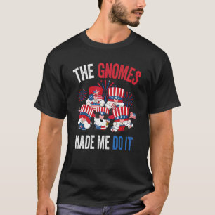 De gnomen maakten me het doen met een patriottisch t-shirt