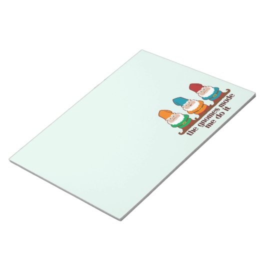 De gnomen maakten me het grappig notitieblok (Schuin)