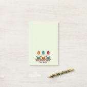 De gnomen maakten me het grappig post-it® notes (Op bureau)