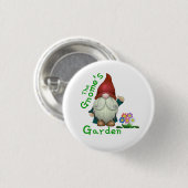 De Gnome's Garden Collectible Pin Ronde Button 3,2 Cm (Voorkant /achterkant)