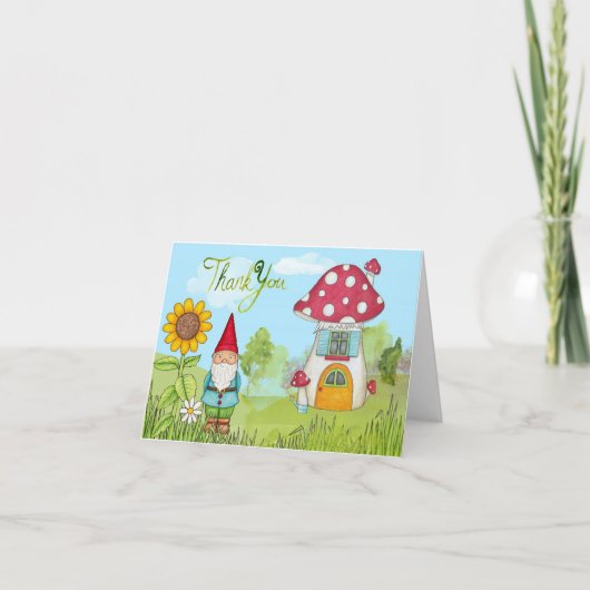 De Gnoom en het Huis van de waterverf danken u Bedankkaart (Voorkant)