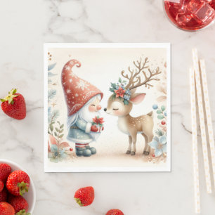 De gnoom en het rendier servet