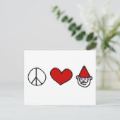 De Gnoom van de Liefde van de vrede Briefkaart (Staand voorkant)
