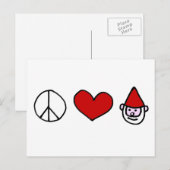 De Gnoom van de Liefde van de vrede Briefkaart (Voorkant / Achterkant)