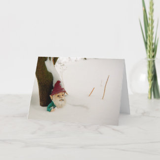 De Gnoom van de winter Feestdagen Kaart
