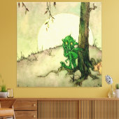 “De Gnoom” van Marjorie Miller Canvas Afdruk (Insitu (Woonkamer))