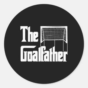 De Goalfather Vader Voetbal Doelverdediger Keeper Ronde Sticker