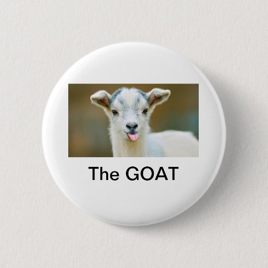 DE GOAT RONDE BUTTON 5,7 CM (Voorkant)