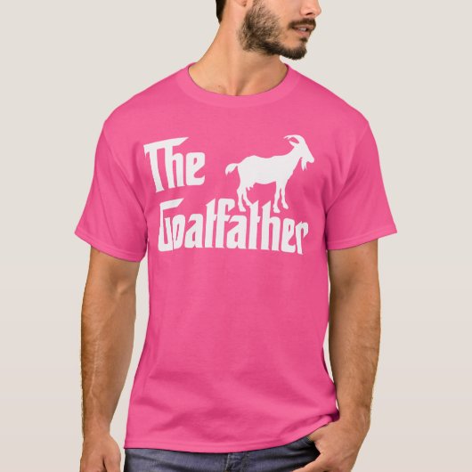 De Goatfather Funny Goat Father Lover T-shirt (Voorkant)