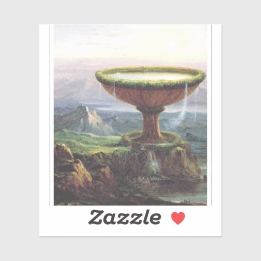 De goblet van de Titan door Thomas Cole Sticker (Vel)
