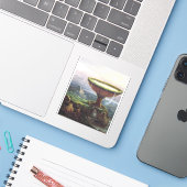 De goblet van de Titan door Thomas Cole Sticker (Laptop met iPhone)