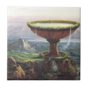 De goblet van de Titan door Thomas Cole Tegeltje