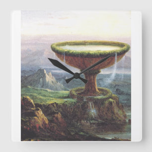 De goblet van de Titan door Thomas Cole Vierkante Klok