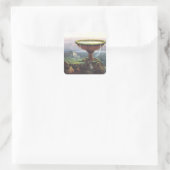 De goblet van de Titan door Thomas Cole Vierkante Sticker (Tas)
