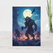 De Goblin Shuffle Halloween Feestdagen Kaart (Voorkant)