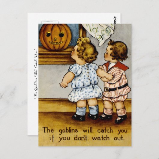 De Goblins zullen je vangen! Briefkaart (Voorkant / Achterkant)