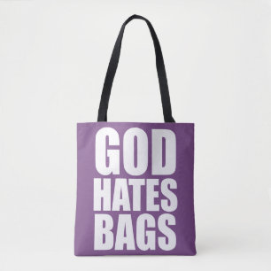 DE GOD HAAT ZAKKEN TOTE BAG