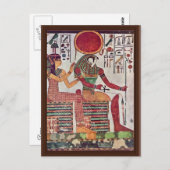 De God herstelt Harakleti Amentit en de godin van  Briefkaart (Voorkant / Achterkant)