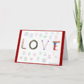 De god is… feestdagen kaart (Voorkant)