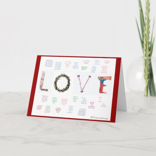 De god is… feestdagen kaart (Voorkant)