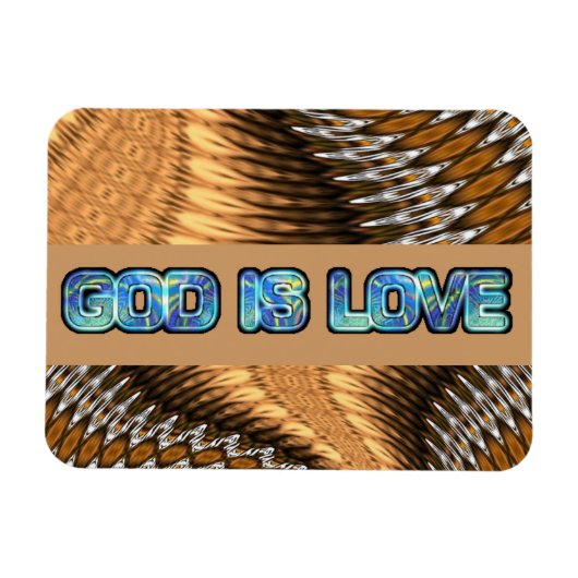 De god is liefde magneet (Horizontaal)