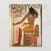 De god, Khepri, van de Tomb van Nefertari Briefkaart (Voorkant)