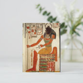 De god, Khepri, van de Tomb van Nefertari Briefkaart (Staand voorkant)