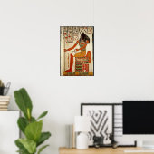 De god, Khepri, van de Tomb van Nefertari Poster (Thuiskantoor)