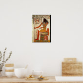 De god, Khepri, van de Tomb van Nefertari Poster (Keuken)