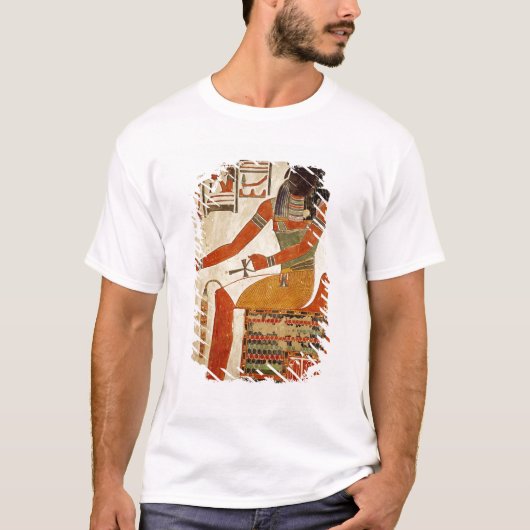 De god, Khepri, van de Tomb van Nefertari T-shirt (Voorkant)